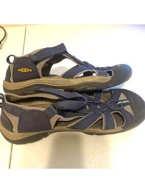 Keen Unisex Big Kids' Venice H2 Blue Gray Fisherman Style Sandals Size 6